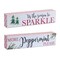 Melrose Sparkle and Peppermint Sentiment Christmas Wall Signs - 9.5" - Set of 2